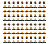 HPZIHUIT 100 piezas 4/7 válvula de púas de riego mini válvula de agua de tubería a través de válvula de tubo de nebulización para riego de cultivo de siembra de jardín