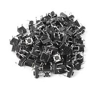 HPZIHUIT 100 Uds interruptor de botón táctil momentáneo Mini accesorio de interruptor Micro tacto 6x6x4,3mm