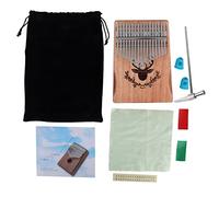 HPZIHUIT 17 Teclas Kalimba Pulgar Piano Acacia Mini Instrumento Musical Portátil Juguete Regalo de Cumpleaños