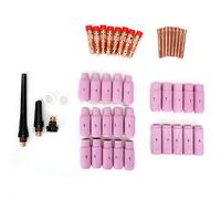 HPZIHUIT 46 piezas accesorio de pistola de soldadura para WP-17/18/26 0.040 pulgadas 1/16 pulgadas 3/32 pulgadas 1/8 pulgadas antorcha de soldadura