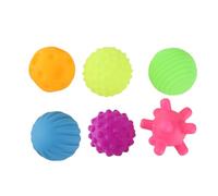 HPZIHUIT 6 unids/Lote Colorido Juguete de baño para bebé Juego de Bolas Juguete de los sentidos táctiles