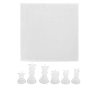 HPZIHUIT 7 piezas moldes de ajedrez flexibles reutilizables fácil de desmoldar bricolaje resina molde de silicona para hacer un juego de ajedrez