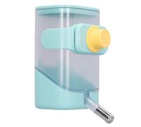 HPZIHUIT Alimentador de Agua para Mascotas, Jaula de Bolas de Acero Inoxidable, dispensador de Agua Colgante para Gatos, Perros, Conejos, Animales pequeños, Acero Inoxidable ABS (Verde)