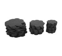 HPZIHUIT Almohadillas de orificio de macetas de planta esteras de junta de forma de flor pertenible 5 cm 7.5 cm 10 cm (Negro)