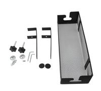 HPZIHUIT Bandeja para gestión de cables debajo del escritorio Cesta de almacenamiento de acero al carbono abrazadera para organizador de cables oficina casa negro