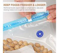 HPZIHUIT Bolsas de almacenamiento selladoras al vacío, conjunto de conservación de alimentos frescos, preparación de comidas Sous Vide, accesorios de cocina
