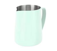HPZIHUIT Copa de espuma de 600 ml de café 304 Leche de acero inoxidable Frother Jug Point BoCe Latte Arter con escala interna (Verde)