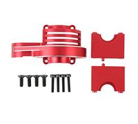 HPZIHUIT Cubierta protectora del engranaje principal de aluminio, cubierta protectora del engranaje principal de metal de repuesto para coche SLEDG de 4 ruedas motrices 1/8 RC (Roja)