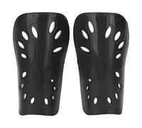 HPZIHUIT Espinilleras de fútbol para niños, equipo de protección transpirable para niños pequeños, diferenciación de pie izquierdo y derecho (Negra)