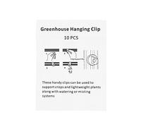 HPZIHUIT Greenhouse Plastic Hanger Hanging Clip Set of 10 Hooks Plant Hangers Greenhouse Gadgets for Plant Support Vine Crops & Hanging Tool for Greenhouse (Negra)