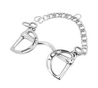 HPZIHUIT Horse Snaffle Roller de acero inoxidable Cadena de bits equino de 135 mm Herramienta de reproducción fácil de control