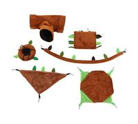 HPZIHUIT - Juego de 6 hamacas Colgantes para hámster, cálidas y pequeñas para hámster, Rata, cobaya, petauro del azúcar