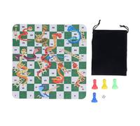 HPZIHUIT Juego de mesa de 24 cm, plástico, plegable, tablero de ajedrez, 4 piezas de ajedrez, juego de ajedrez portátil de viaje, juguete con bolsa de almacenamiento