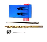 HPZIHUIT Kit con portapiezas con orificios, de carpintería para trabajar la madera, juego de herramientas con broca escalonada Mini