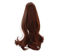 HPZIHUIT Peluca de muñeca BJD 1/3, resistente al calor, seda de alta temperatura, marrón oscuro, peluca larga y rizada para muñecas BJD de 8 a 9 pulgadas, 21 a 24 cm