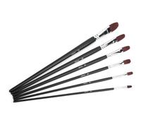 HPZIHUIT-pincel de nailon para pintura de pelo, 6 uds., para acuarela, pintura al óleo acrílica Gouache (B)