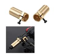 HPZIHUIT Reemplazo de latón de la Copa Trasera del Eje Trasero para scxii 90046 90047 RC Car 2PCS (Copa de Cola del Eje Trasero)