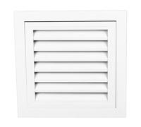 HPZIHUIT Ventilación a dos aguas 35x35 cm Tamaño exterior 29,5 x 29,5 cm Tamaño interior Cubierta de ventilación de pared Aleación de aluminio con pantalla