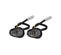 HPZPRPCEW 1 Par Soportes Empotrados Luz Giro Para Yamaha YZF R1 R6 R6S | Lámpara De Luz Indicadora Motocicleta Lámpara Luz Giro LED Ámbar(Ahumado)