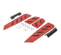 HPZPRPCEW Accesorios Motocicleta Reposapiés Plataforma Escalón Almohadilla Pedal Placa Estriberas Para Forza350 Para FORZA 350 125 NSS 350(ROJO)