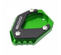 HPZPRPCEW Almohadilla De Soporte Extensión para Caballete Lateral Motocicleta para Kawasaki para Ninja 500 Z500 SE para Ninja500 para Eliminator 500 2024 2025(Verde)