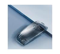 HPZPRPCEW Funda Protectora De Carcasa Para Llave Coche TPU Para Mercedes Para Benz Clase E C S GLC E200 E400 E63 W213 S550 S560 C260 A200(Transparent Black)