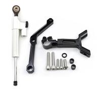 HPZPRPCEW Kit Montaje Soporte Estabilizador Amortiguador Dirección Para Triumph Para Street Triple 765 S/R/RS 2017 2018 2019 2020 2021 2022 Carbono(Silver1+Black)