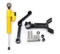 HPZPRPCEW Kit Montaje Soporte Estabilizador Amortiguador Dirección Para Triumph Para Street Triple 765 S/R/RS 2017 2018 2019 2020 2021 2022 Carbono(Oro+negro)