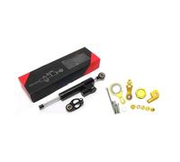 HPZPRPCEW Kit Soporte Montaje Para Amortiguador Dirección Motocicleta 255 Mm Para Yamaha YZF R1 YZF R6 2006 2007 2008 2009-2020(Black+Gold)
