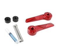 HPZPRPCEW para ADV350 ADV 350 2025 Accesorios para Motocicleta Guardamanos Parabrisas Protector De Manos Cubierta Decorativa Tapa del Manillar Mano(Rojo)