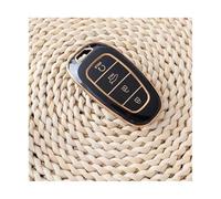 HPZPRPCEW Para Hyundai Para Tucson Para Sonata Para Solaris Para Hybrid Para Nexo Para Santafe Funda Llave Coche TPU Carcasa Protectora(Oro negro)