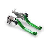 HPZPRPCEW Para Kawasaki KLX230 2020 Piezas Aluminio CNC Para Motocross Mango Frenos Carreras Para Moto Cross Palancas De Embrague Freno Pivotante(A pair green)
