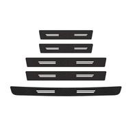 HPZPRPCEW para Mitsubishi para Outlander 2016-2024 Banda Umbrral Fibra Carbono Pegatinas Protectoras para Maletero Paragolpes(5PC)