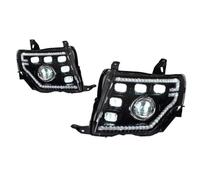 HPZPRPCEW Para Mitsubishi Para Pajero V97 2009-2021 Lámparas Delanteras De Coche Actualización Dinámica 6 Accesorios Lente Proyector LED Conjunto Faros