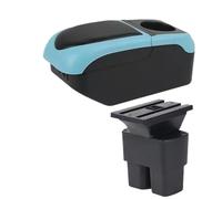 HPZPRPCEW Para N&issan Para NV200 Caja Reposabrazos Para NV200 Evalia Reposabrazos Auto Caja Almacenamiento Interior Piezas Retrofit Accesorios Auto(Black-blue 6USB)