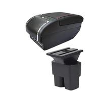 HPZPRPCEW Para N&issan Para NV200 Evalia Caja Apoyabrazos Auto Almacenamiento Interior Piezas Retrofit Accesorios Auto(E red line 9USB)
