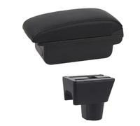 HPZPRPCEW Para N&issan Para Terrano 3 Caja Reposabrazos Para Auto Caja Reposabrazos Central Doble Capa(B1 Línea Negra)