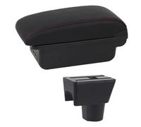 HPZPRPCEW Para N&issan Para Terrano 3 Caja Reposabrazos Para Auto Caja Reposabrazos Central Doble Capa(C1 Línea Roja)