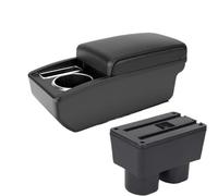 HPZPRPCEW Para N&issan Para Tiida C11 Para Tiida Para Latio Para Sylphy Caja De Almacenamiento Central Interior(A2 línea negra Sin USB)
