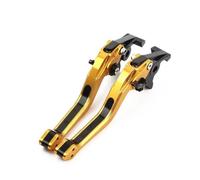 HPZPRPCEW Para PCX150 PCX125 2010-2025 Aluminio CNC Palanca De Freno Ajustable Para Motocicleta Embrague 5D Para(Gold black)