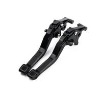 HPZPRPCEW Para PCX150 PCX125 2010-2025 Aluminio CNC Palanca De Freno Ajustable Para Motocicleta Embrague 5D Para(NEGRO)