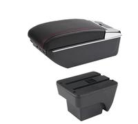 HPZPRPCEW Para SEAT Para ARONA Descansabrazos Caja De Almacenamiento Detalles Interiores Accesorios Coche(D1 línea roja 7USB)