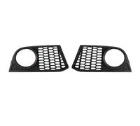HPZPRPCEW Para Serie 5 F10 F18 520 523 525 2011 2012 2013 2014 1 Par De Accesorios Para Coche Parachoques Luz Antiniebla Lámpara Parrilla(Black with holes)