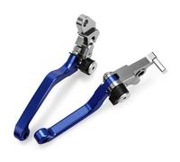 HPZPRPCEW Para SUZUKI DRZ400 2000-2015 2016 2017 CNC Aluminio Motocross Pit Dirt Bike Pivot Palancas De Embrague Freno Plegables(Azul)