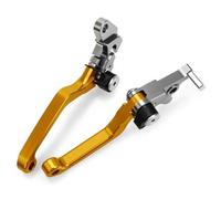 HPZPRPCEW Para SUZUKI DRZ400 2000-2015 2016 2017 CNC Aluminio Motocross Pit Dirt Bike Pivot Palancas De Embrague Freno Plegables(Oro)