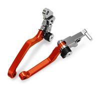 HPZPRPCEW Para SUZUKI DRZ400 2000-2015 2016 2017 CNC Aluminio Motocross Pit Dirt Bike Pivot Palancas De Embrague Freno Plegables(Naranja)