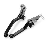 HPZPRPCEW Para SUZUKI DRZ400 2000-2015 2016 2017 CNC Aluminio Motocross Pit Dirt Bike Pivot Palancas De Embrague Freno Plegables(NEGRO)