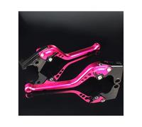HPZPRPCEW Para Triumph Para Speed 400 Scrambler 400X 2023 2024 2025 2026 CNC Palanca De Embrague Freno Motocicleta Ajustable Aluminio(Rosa)