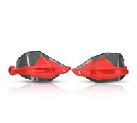 HPZPRPCEW para XL750 para Transalp750 2024 2025 Protector De Manillar Motocicleta Mano Palanca Parabrisas Cubierta Pantalla(Big Red and Gray)