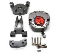 HPZPRPCEW Para Yamaha YZF R25 R3 YZF-R3 YZF-R25 2014 2015 2016 2017 2018 CNC Juego De Montaje Soporte Amortiguador Dirección Motocicleta Aluminio(GRIS)